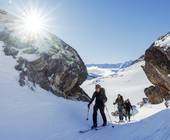 Skitourengeher im Gebirge