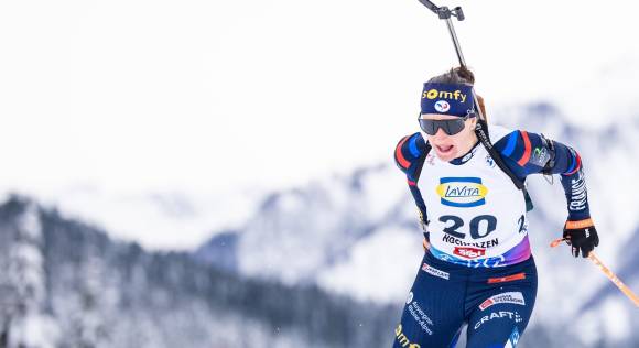 Biathlet in Aktion 