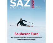 Titel Ausgabe SAZsport Nr. 1/2024 mit Skifahrer