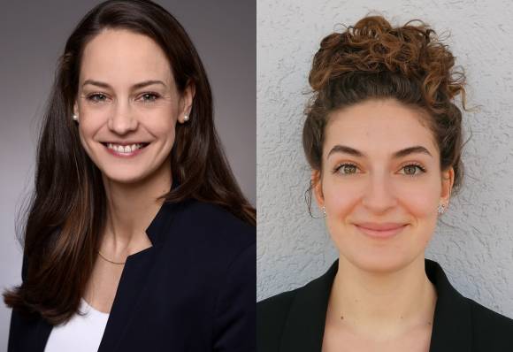 Stephanie Demuth, Marketing Managerin DACH (links) und Leah Obermayer, Marketing Executive DACH (rechts) für Berghaus 