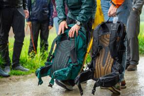 Camping bei internationalem Salesmeeting  