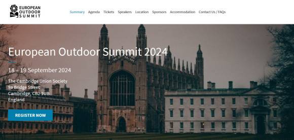 European Outdoor Summit 2024 Cambridge 