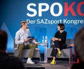 Marina Moguš stellte sich auf dem SPOKO 2024 den Fragen von Alexander Schwer, Managing Director Sport der Ebner Media Group.
