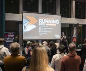 Shirry Liram, Event Director bei Veranstalter Raccoon, stellt bei der „Launch Party“ am  6. November das Konzept der„International Running Expo“ vor.