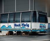 Nach ihrem Transport zum Stöckli-Firmensitz in Malters soll die Hoch-Ybrig-Gondel in den nächsten Monaten für ihren Einsatz dort umgestaltet werden.