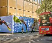 Am Standort des künftigen Flagship-Stores in London ist Puma bereits jetzt sehr präsent.