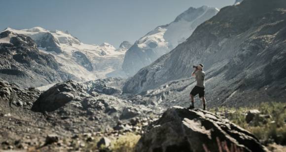 In den Schweizer Berge zuhause: Fotograf Filip Zuan lebt im Engadind und machte dort auch Aufnahmen für das Kooperationsprojekt mit Odlo. 