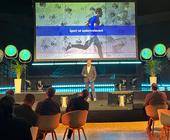 Intersport-CEO Dr. Alexander von Preen beim Top-Partner-Event des Verbunds, bei dem die Zukunftsagenda vorgestellt wurde.