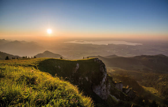 Landschaft Sonnenuntergang 