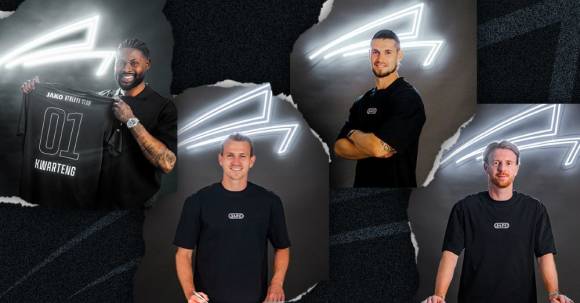 Moritz Kwarteng, Lukas Boeder, Dennis Chessa und Dominik Martinovic sind die ersten Fußballer des Athlete Club von Jako. 