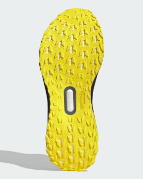 Gelbe Adidas Schuhsohle