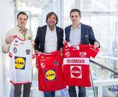 V.l.: Ferdinand Perktold (Sales & Marketing, Österreichischer Handballbund), Franz Koll (Geschäftsführer Intersport Austria) und Bernd Rabenseifner (Generalsekretär Österreichischer Handballbund) treiben von nun an gemeinsam das Handball-Geschäft in Öster