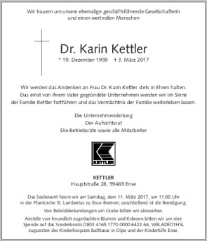 Kettler Trauert Um Dr Karin Kettler Sazsport De