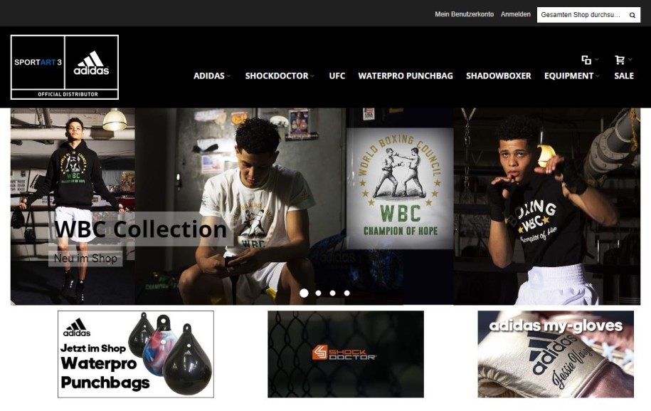 B2B Shop f r alle Adidas K mpfer sazsport